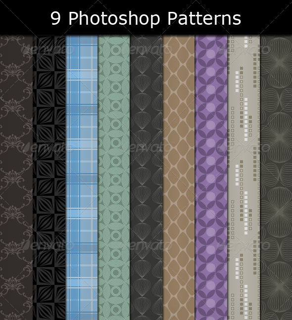 9 Photoshop Patterns - Textures / Fills / Patterns Photoshop