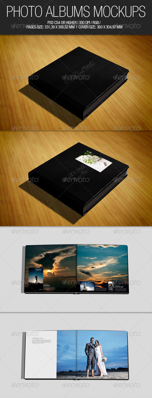 Photo Albums Mockups - Miscellaneous Print