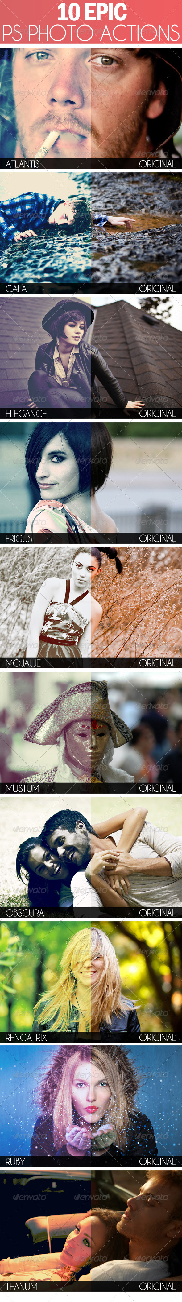 10 Epic Photo Effects / Actions - Photo Effects Actions