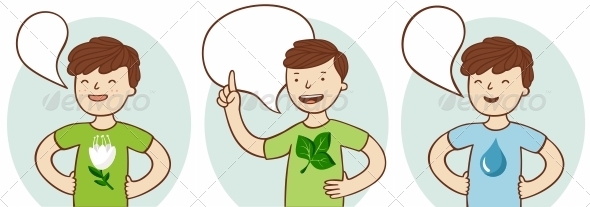 GraphicRiver Go Green Characters 2560601 GraphicRiver Go Green Characters 2560601