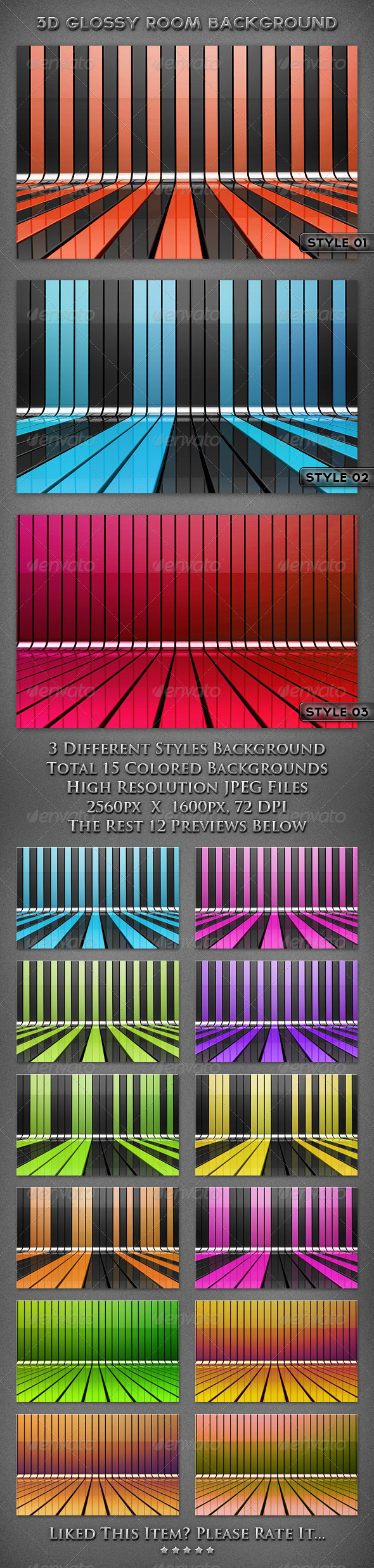 3D Glossy Room Background - 3D Backgrounds