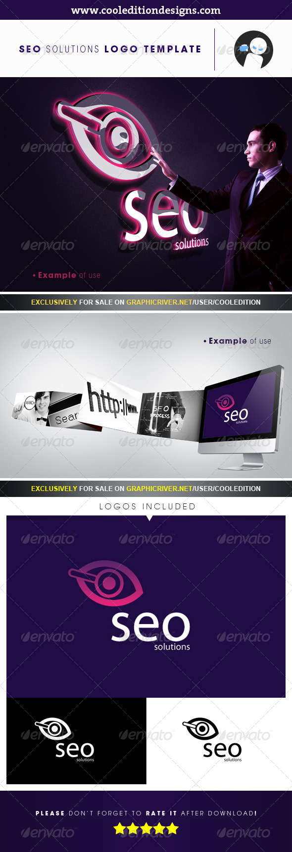 SEO Solutions - Logo Template - Symbols Logo Templates