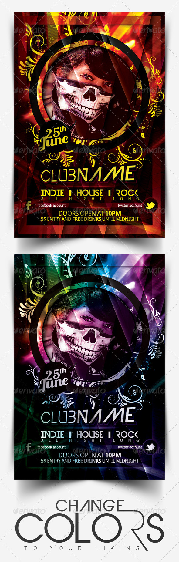 Hot Summer Party Flyer - Clubs & Parties Events