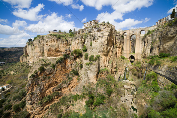 Ronda Rocks in Andalusia - Stock Photo - Images