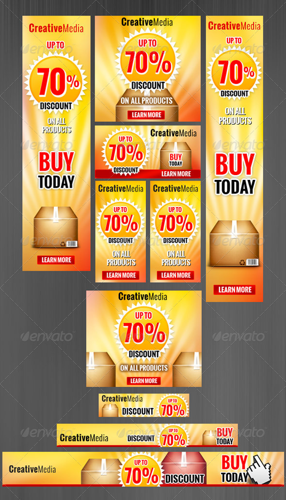 GraphicRiver Banners Set 2572103 GraphicRiver Banners Set 2572103