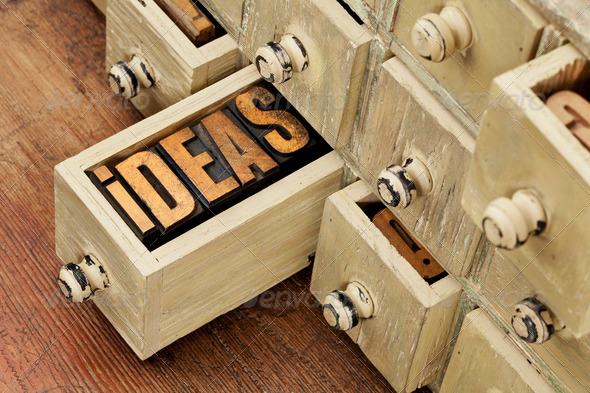 ideas or brainstorming concept - Stock Photo - Images