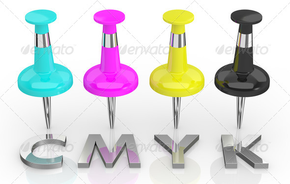 concept of cmyk color model - Stock Photo - Images
