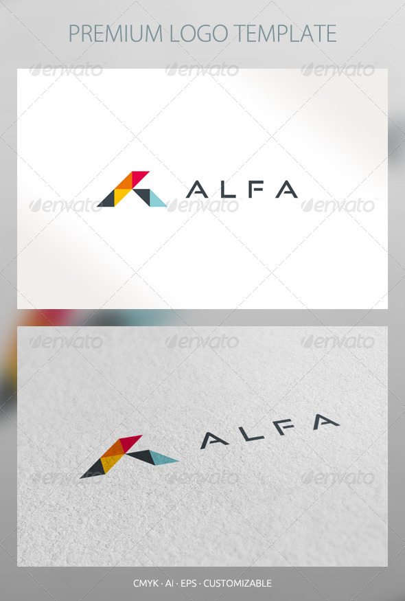 Alfa - Abstract Logo Template - Abstract Logo Templates