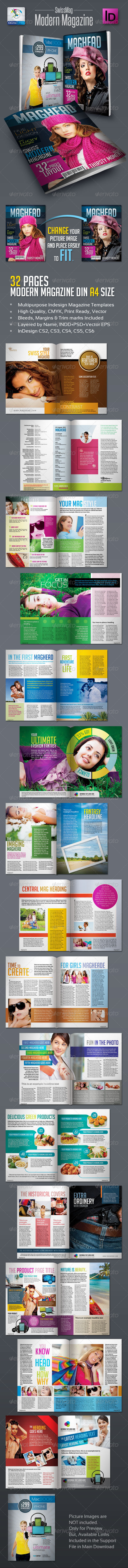 GraphicRiver SwissMag Modern Magazine Templates 32pages 2579872 GraphicRiver SwissMag Modern Magazine Templates 32pages 2579872