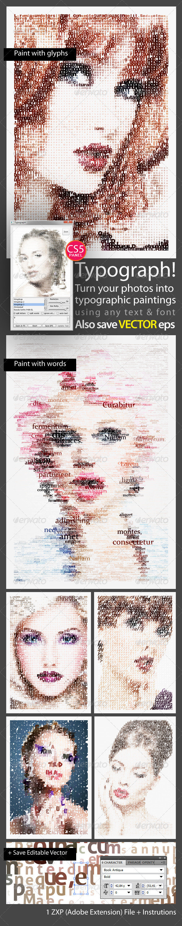 Typograph! - Photo Effects Actions