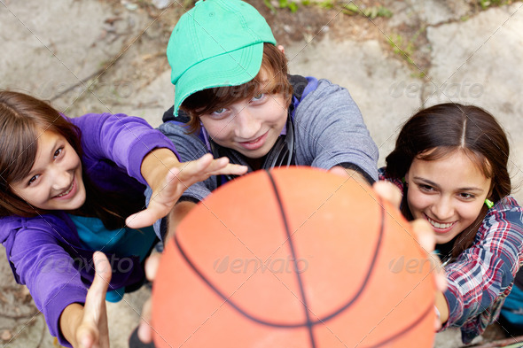 Street basketball - Stock Photo - Images