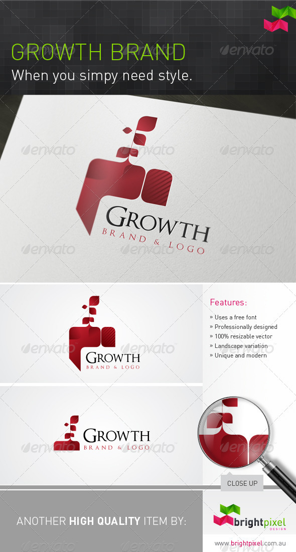 Growth Brand - Nature Logo Templates