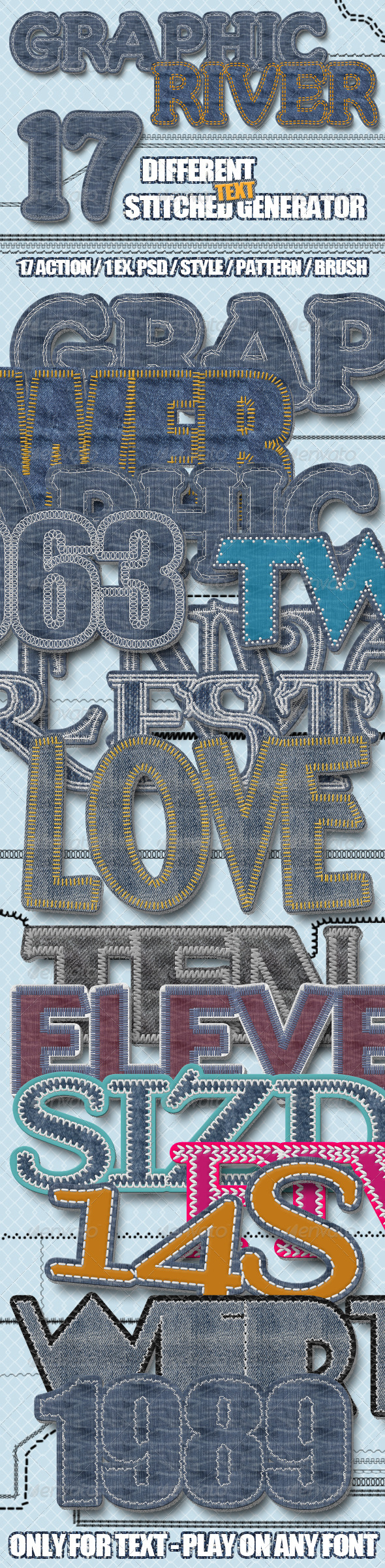 17 Stitched Generator - Text Effects Actions