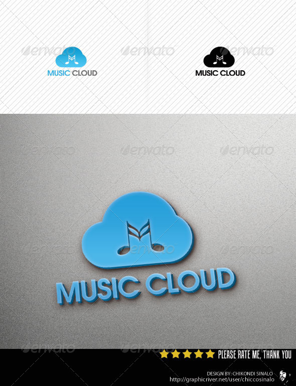 Music Cloud Logo Template - Abstract Logo Templates