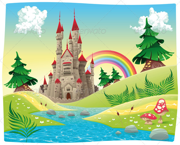GraphicRiver Panorama with castle 2587410 GraphicRiver Panorama with castle 2587410