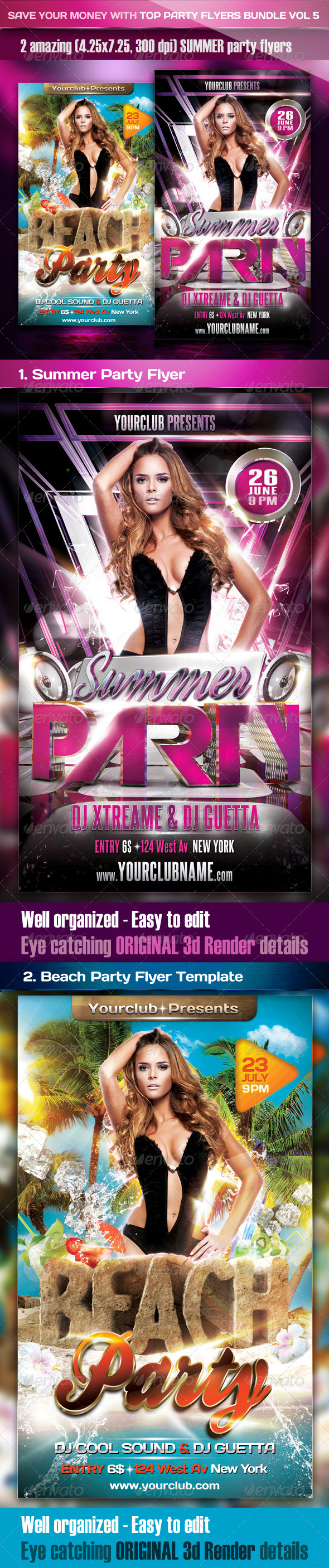 Top Party Flyer Bundle Vol5 - Clubs & Parties Events
