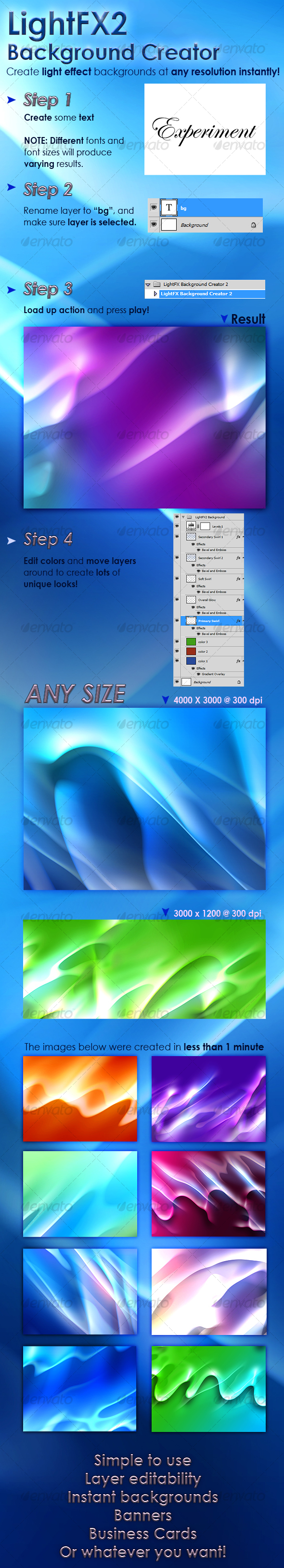 LightFX Background Creator 2 - Utilities Actions
