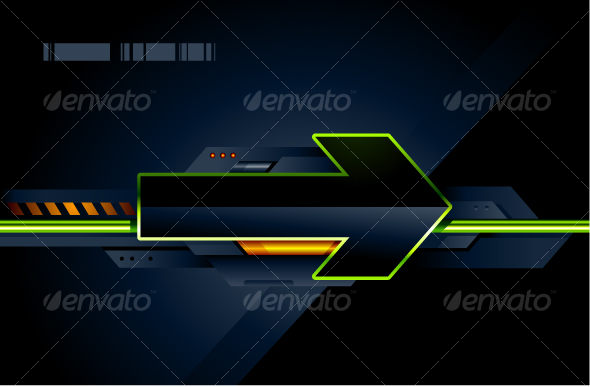 High tech arrow - Abstract Conceptual
