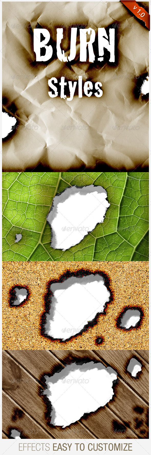 Realistic Burn Styles - Text Effects Styles