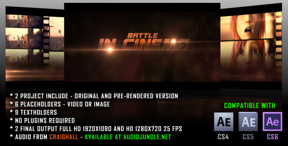 After Effects Project - VideoHive Battle In Cinema 2598170 After Effects Project - VideoHive Battle In Cinema 2598170