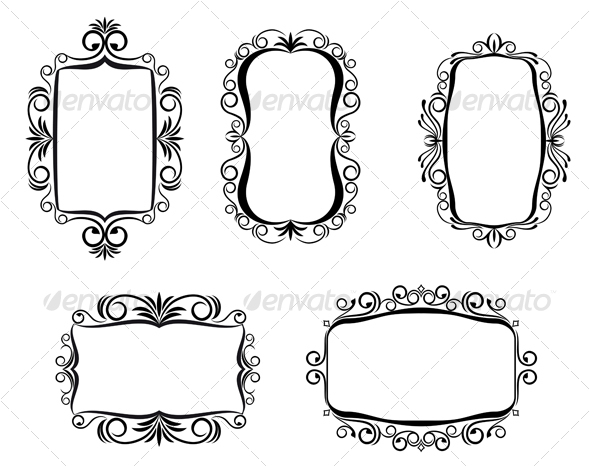GraphicRiver Vintage frames 94378 GraphicRiver Vintage frames 94378