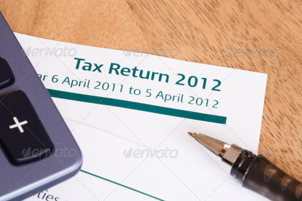 UK Tax Return 2012 - Stock Photo - Images