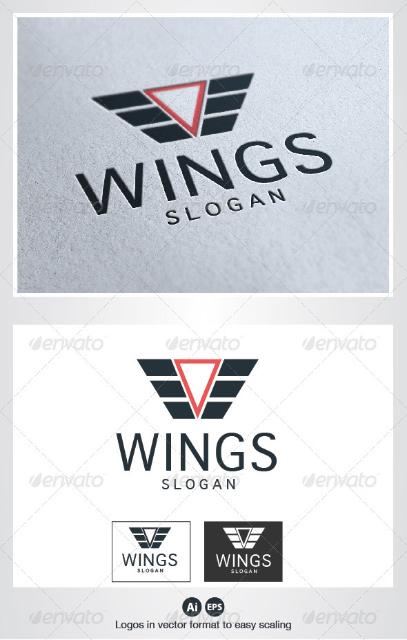 Wings Logo - Crests Logo Templates