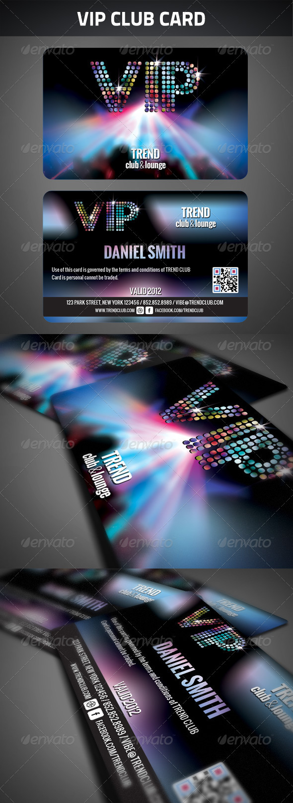 VIP Club Membership Card - Cards & Invites Print Templates