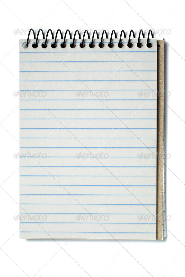 Spiral bound note pad - Stock Photo - Images