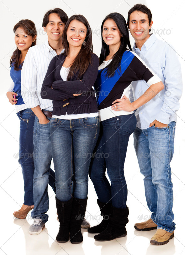 Casual group of friends - Stock Photo - Images