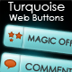 Turquoise Web Buttons - GraphicRiver Item for Sale