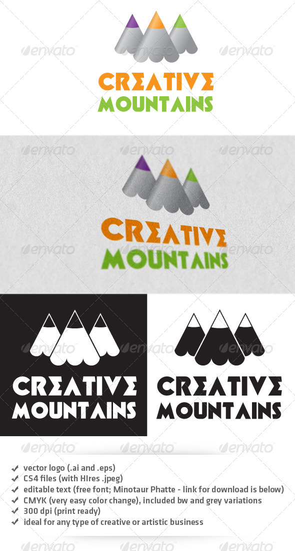 Creative Mountains Logo - Nature Logo Templates
