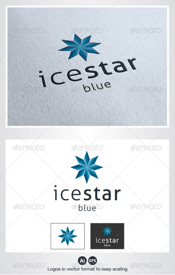 Ice Star Logo - Symbols Logo Templates