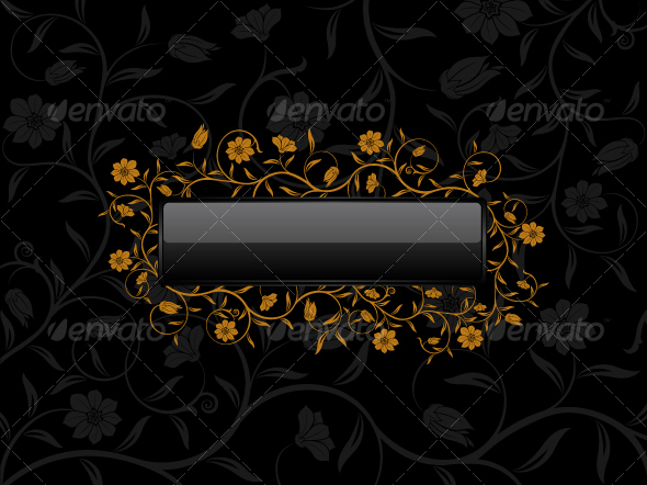 GraphicRiver Floral banner for sample text 94802 GraphicRiver Floral banner for sample text 94802
