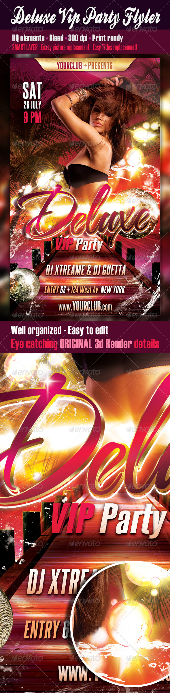 Deluxe Vip Party Flyer - Clubs & Parties Events