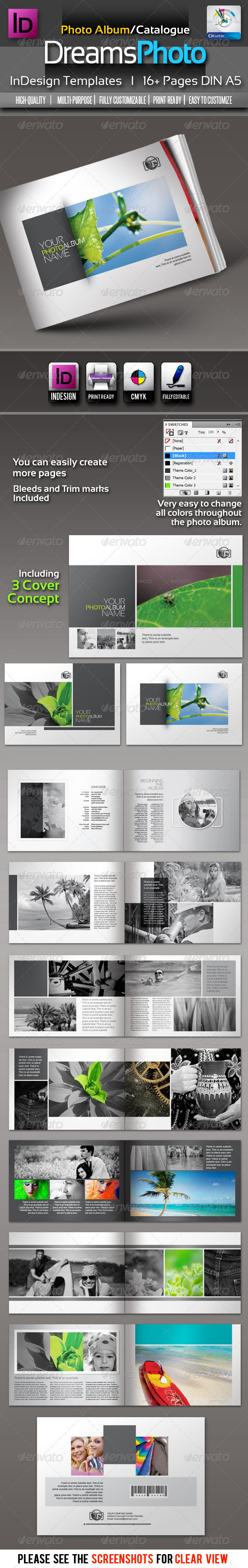 GraphicRiver Dreams Clean Photo Album InDesign Templates 2622174 GraphicRiver Dreams Clean Photo Album InDesign Templates 2622174