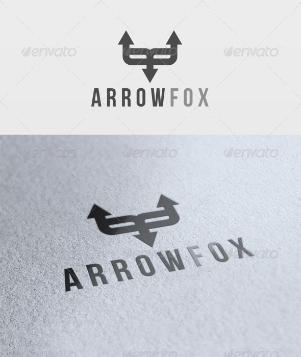 Arrow Fox Logo - Animals Logo Templates