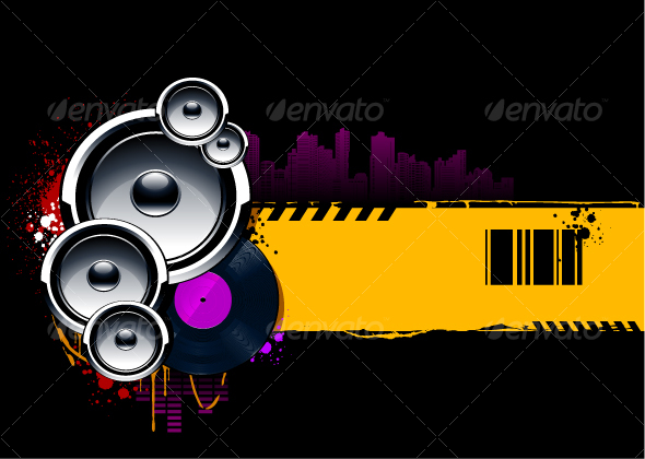 Abstract musical background - Characters Vectors