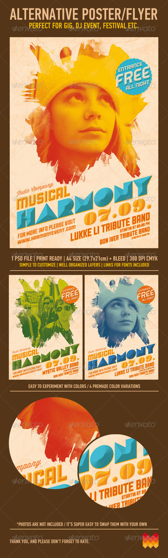 Alternative Flyer/Poster - Concerts Events