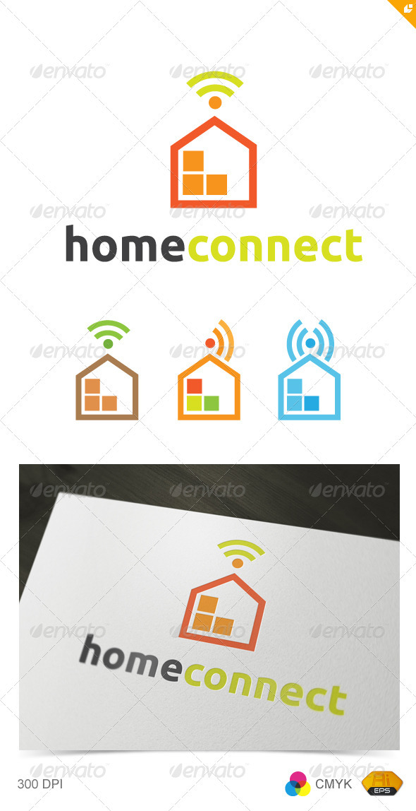 Home Connect - Buildings Logo Templates