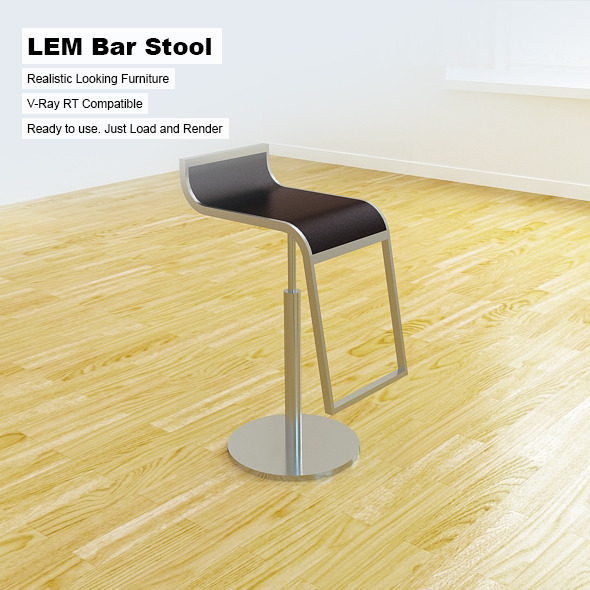 LEM Bar Stool - 3DOcean Item for Sale