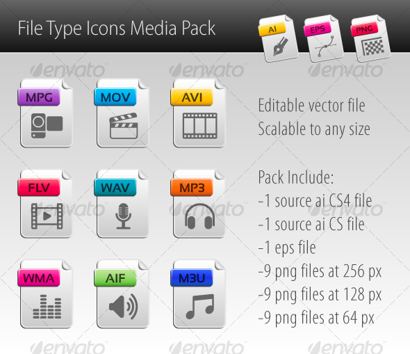 File type Icons Media Pack - Software Icons