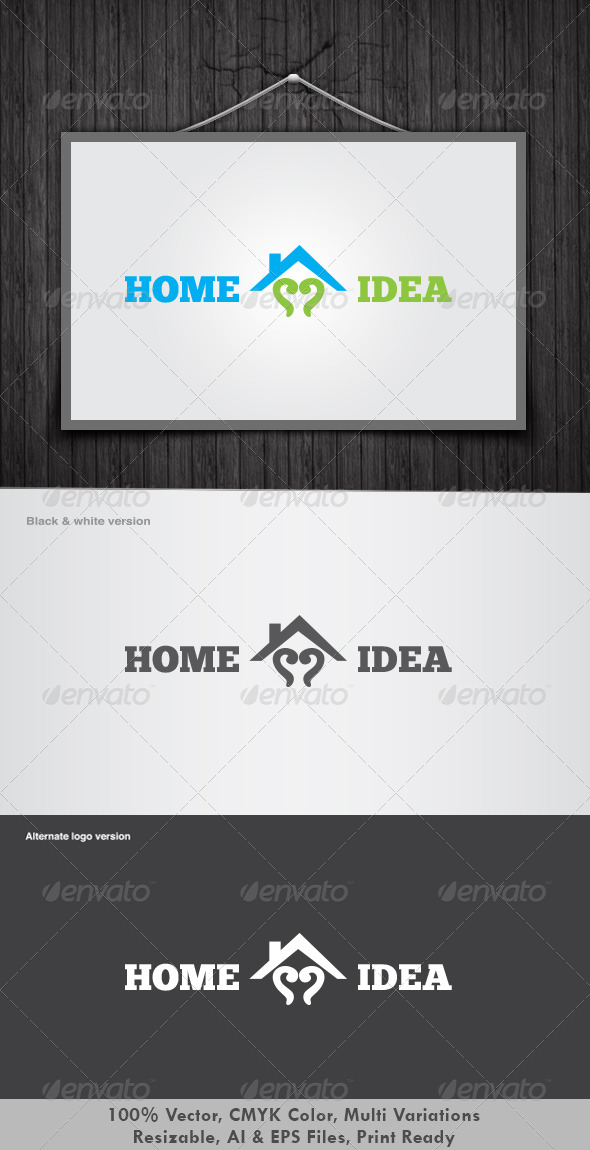 Home Idea Logo - Vector Abstract
