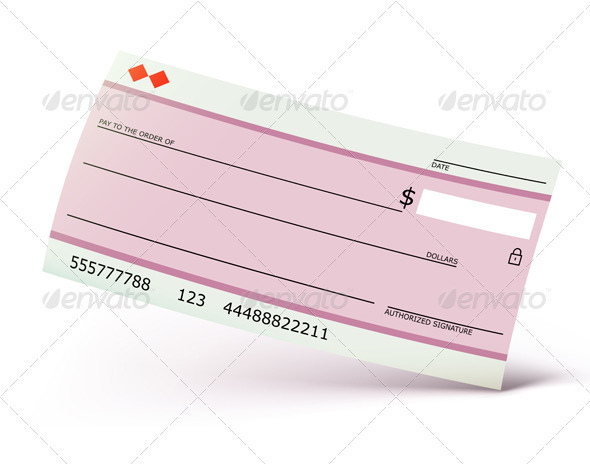 Bank check - Business Conceptual