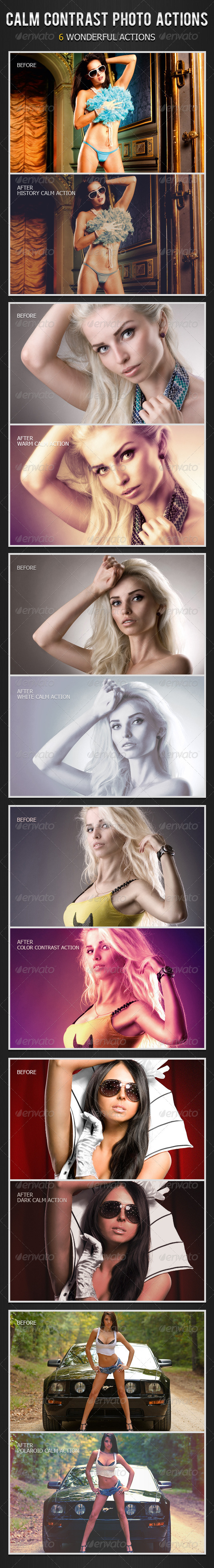 Calm Contrast Photo Actions - Photo Effects Actions