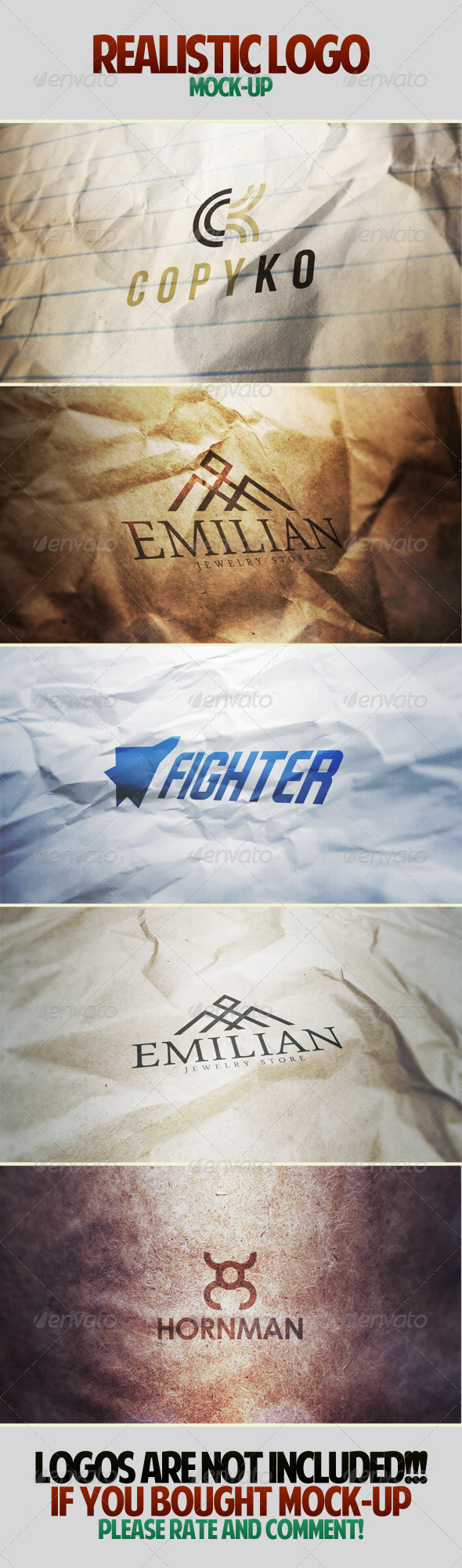 Realistic Logo Mockup - Logo Product Mock-Ups