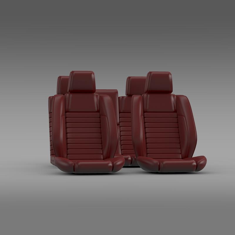 Car seats of Ford Mustang Shelby - 3DOcean Item for Sale