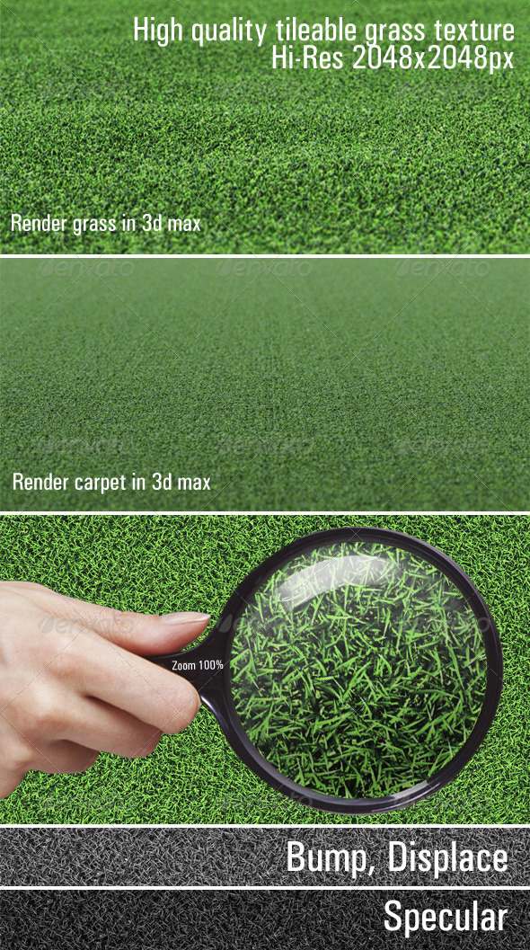 High quality tileable grass texture - 3DOcean Item for Sale
