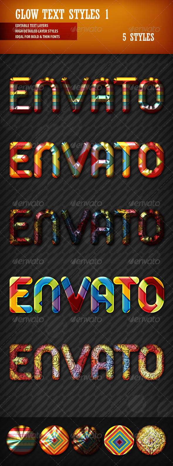 Glow Text Styles 1 - Text Effects Styles