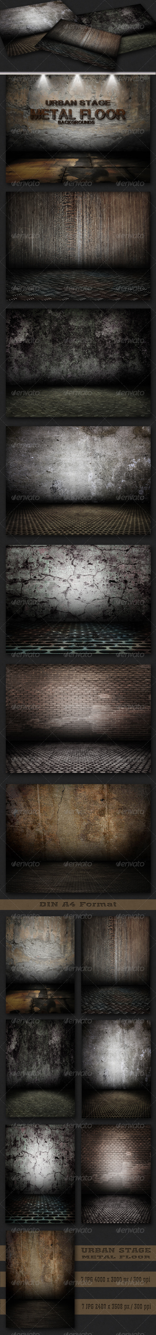 GraphicRiver Urban Stage Metal Floor Set 2652284 GraphicRiver Urban Stage Metal Floor Set 2652284